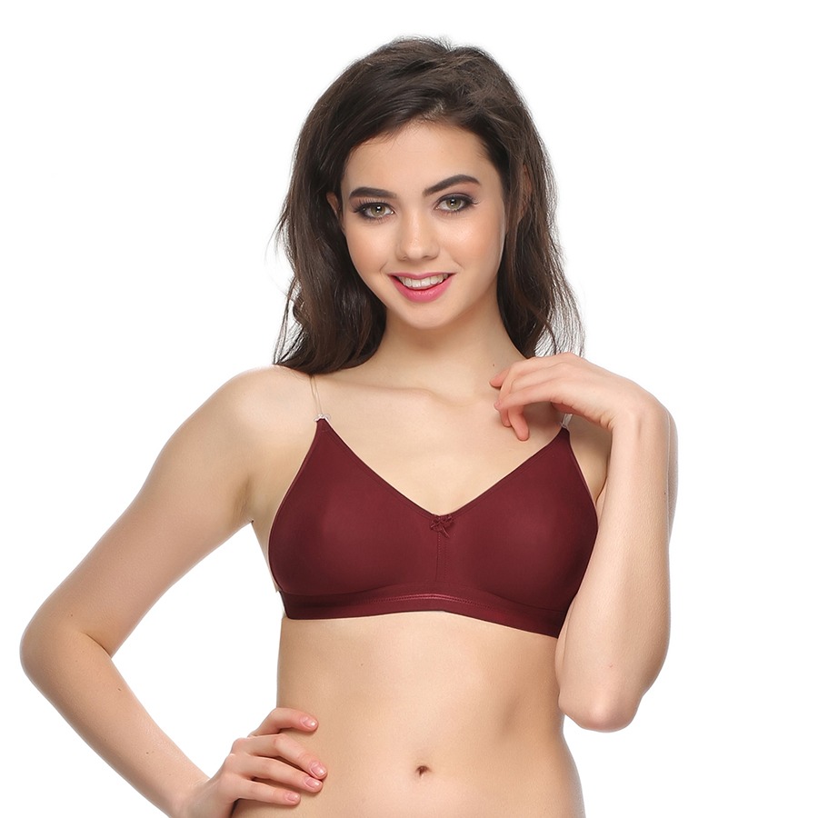 Buy Backless Multiway Cotton Bra In Maroon Online India, Best Prices, COD Clovia BR0376P09