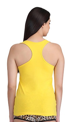 Stretchable Cotton Tank Top with Racerback