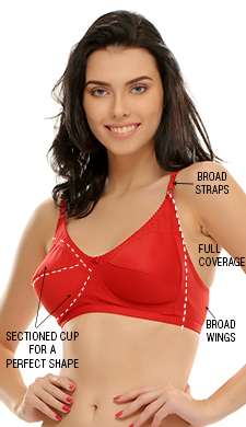Cotton Rich Full Support Plus Size Bras